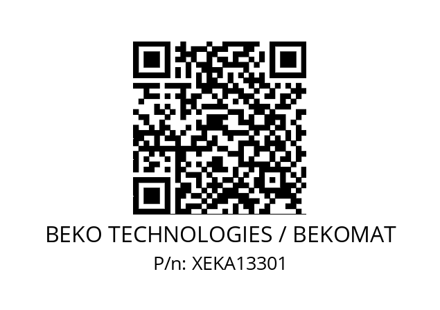   BEKO TECHNOLOGIES / BEKOMAT XEKA13301