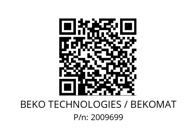   BEKO TECHNOLOGIES / BEKOMAT 2009699