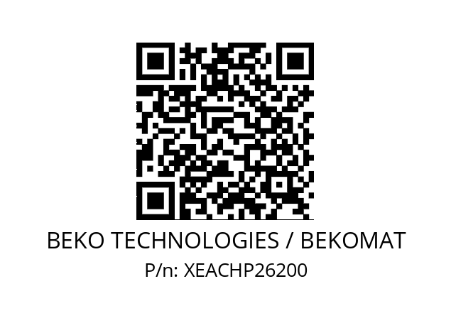   BEKO TECHNOLOGIES / BEKOMAT XEACHP26200