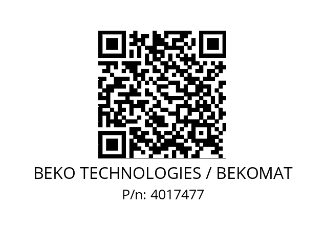   BEKO TECHNOLOGIES / BEKOMAT 4017477