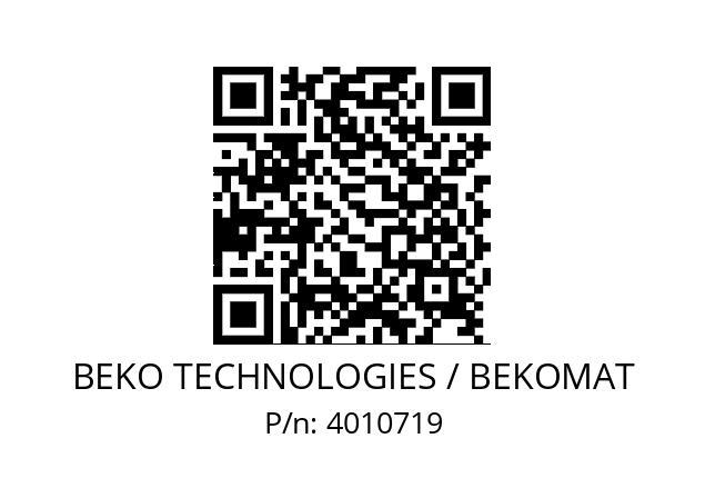   BEKO TECHNOLOGIES / BEKOMAT 4010719