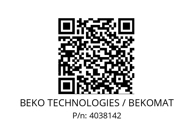   BEKO TECHNOLOGIES / BEKOMAT 4038142