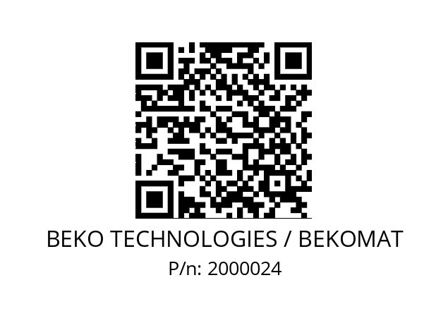   BEKO TECHNOLOGIES / BEKOMAT 2000024