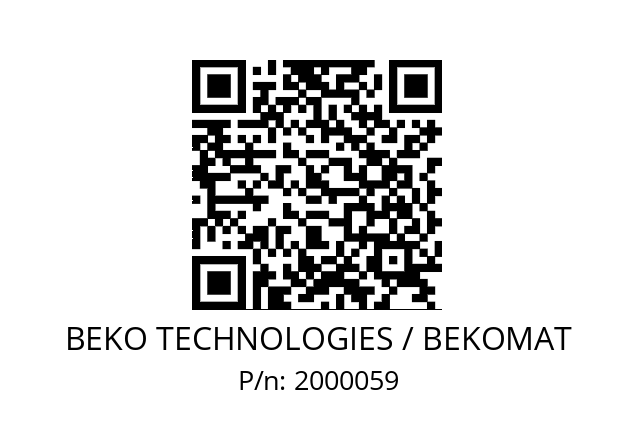   BEKO TECHNOLOGIES / BEKOMAT 2000059