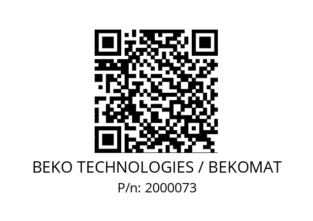   BEKO TECHNOLOGIES / BEKOMAT 2000073