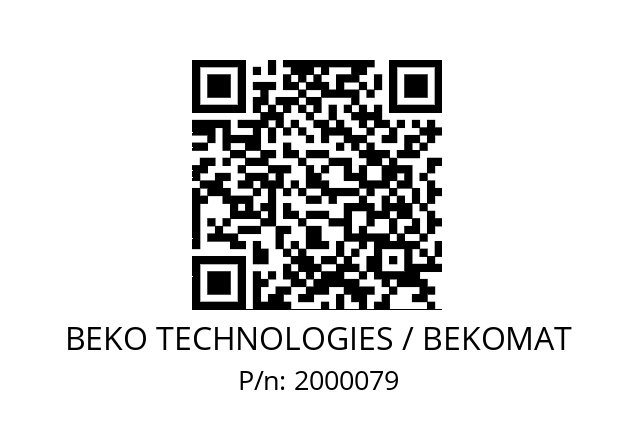   BEKO TECHNOLOGIES / BEKOMAT 2000079