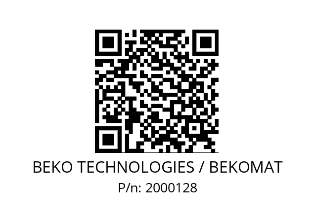   BEKO TECHNOLOGIES / BEKOMAT 2000128