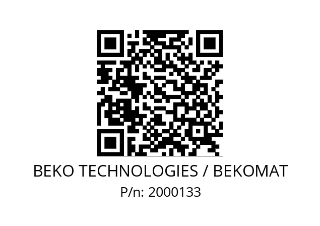   BEKO TECHNOLOGIES / BEKOMAT 2000133