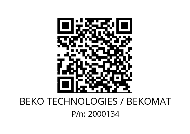   BEKO TECHNOLOGIES / BEKOMAT 2000134