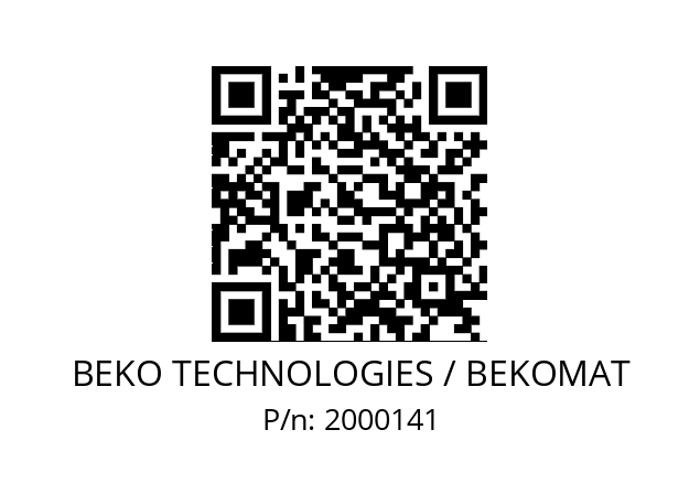   BEKO TECHNOLOGIES / BEKOMAT 2000141