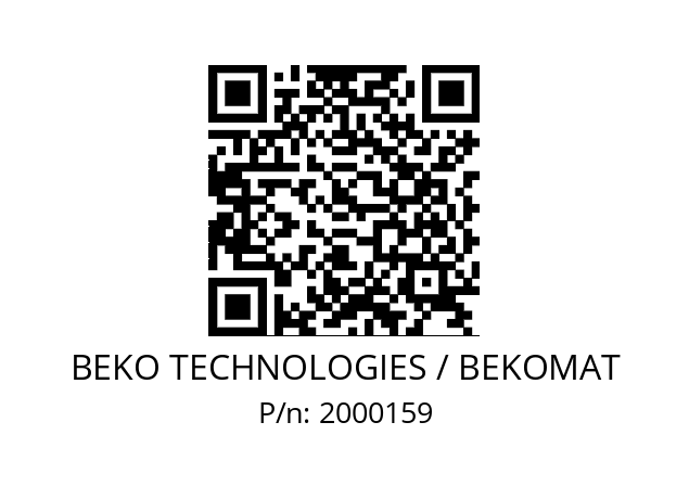   BEKO TECHNOLOGIES / BEKOMAT 2000159