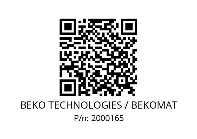   BEKO TECHNOLOGIES / BEKOMAT 2000165