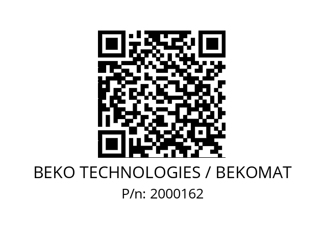   BEKO TECHNOLOGIES / BEKOMAT 2000162