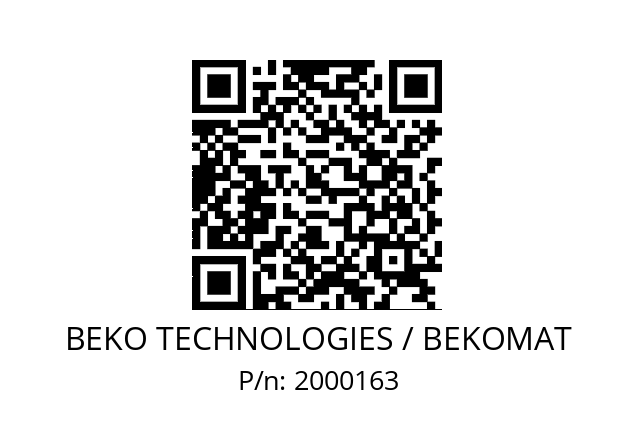   BEKO TECHNOLOGIES / BEKOMAT 2000163