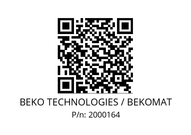   BEKO TECHNOLOGIES / BEKOMAT 2000164