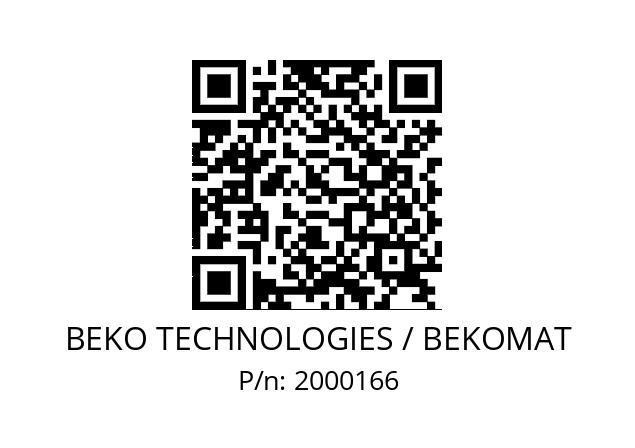   BEKO TECHNOLOGIES / BEKOMAT 2000166