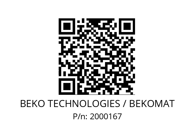   BEKO TECHNOLOGIES / BEKOMAT 2000167