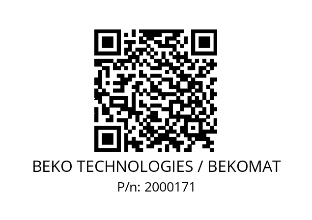   BEKO TECHNOLOGIES / BEKOMAT 2000171