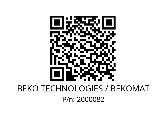   BEKO TECHNOLOGIES / BEKOMAT 2000082