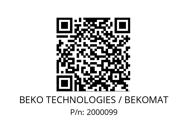   BEKO TECHNOLOGIES / BEKOMAT 2000099