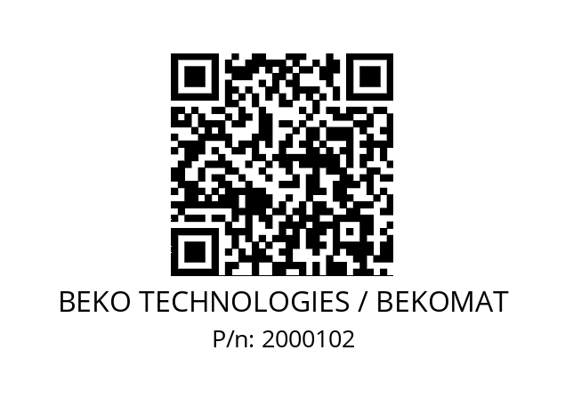   BEKO TECHNOLOGIES / BEKOMAT 2000102