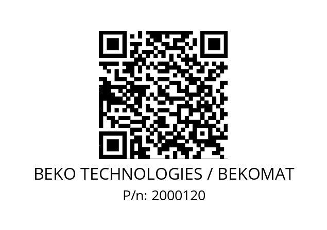   BEKO TECHNOLOGIES / BEKOMAT 2000120