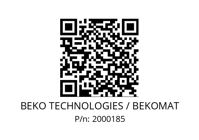   BEKO TECHNOLOGIES / BEKOMAT 2000185