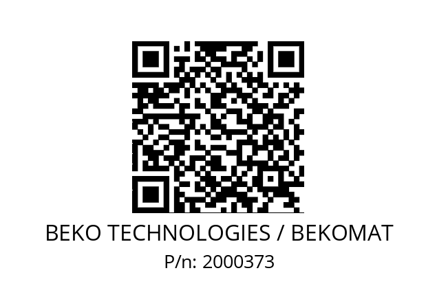   BEKO TECHNOLOGIES / BEKOMAT 2000373