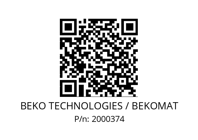   BEKO TECHNOLOGIES / BEKOMAT 2000374