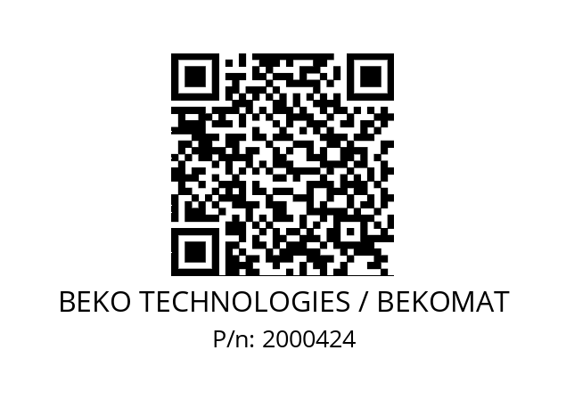   BEKO TECHNOLOGIES / BEKOMAT 2000424