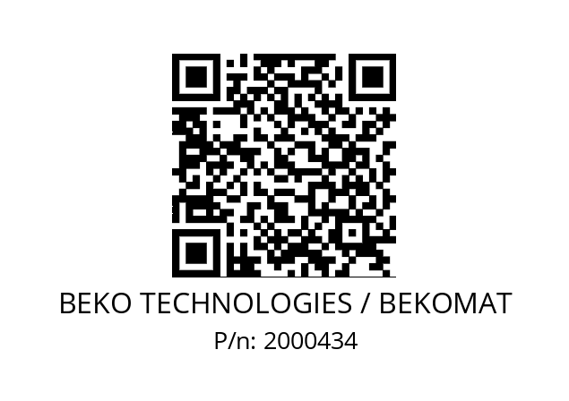   BEKO TECHNOLOGIES / BEKOMAT 2000434