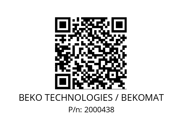   BEKO TECHNOLOGIES / BEKOMAT 2000438