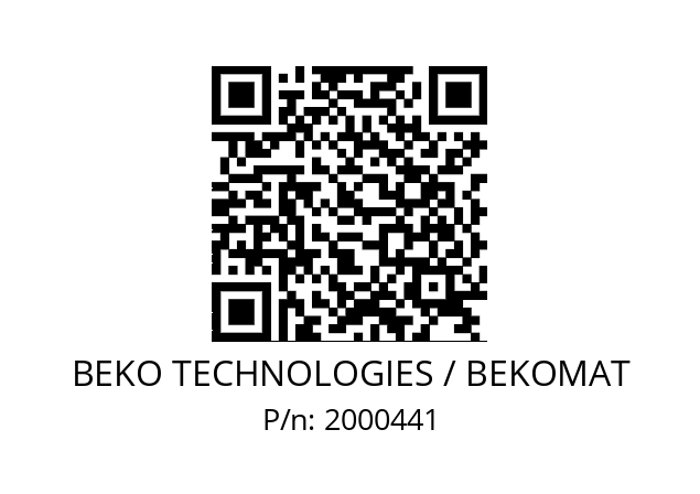   BEKO TECHNOLOGIES / BEKOMAT 2000441