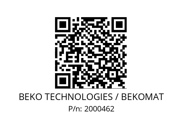   BEKO TECHNOLOGIES / BEKOMAT 2000462