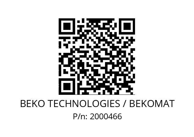   BEKO TECHNOLOGIES / BEKOMAT 2000466