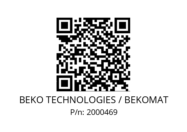   BEKO TECHNOLOGIES / BEKOMAT 2000469