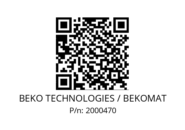   BEKO TECHNOLOGIES / BEKOMAT 2000470