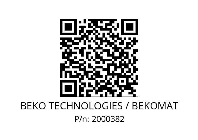   BEKO TECHNOLOGIES / BEKOMAT 2000382