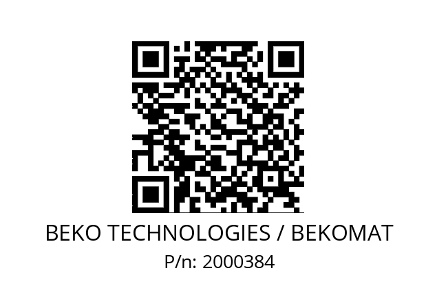   BEKO TECHNOLOGIES / BEKOMAT 2000384