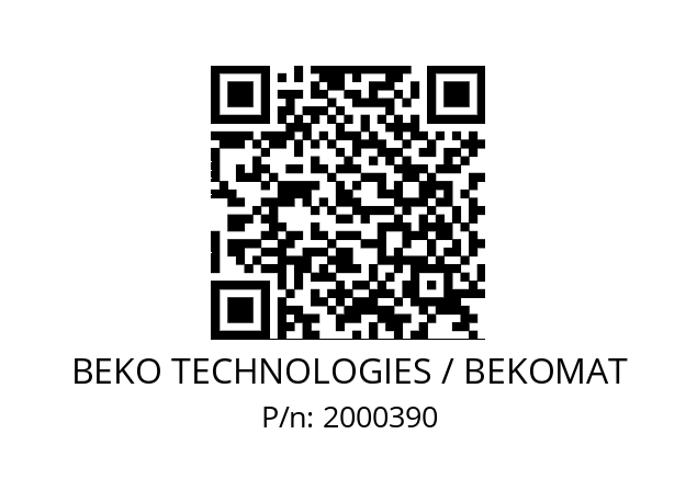   BEKO TECHNOLOGIES / BEKOMAT 2000390