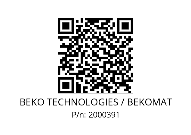   BEKO TECHNOLOGIES / BEKOMAT 2000391