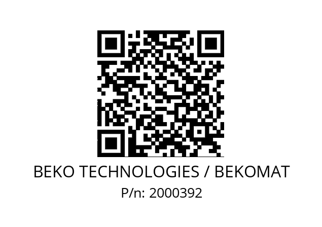   BEKO TECHNOLOGIES / BEKOMAT 2000392