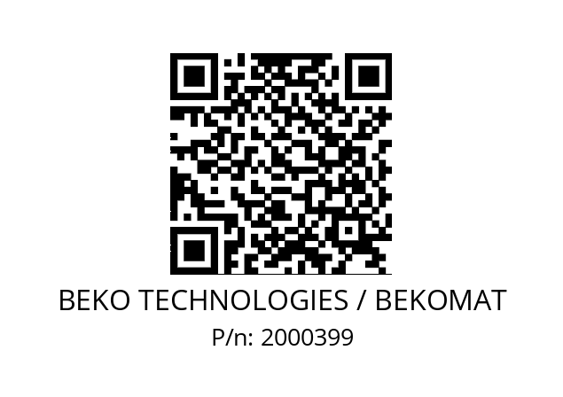   BEKO TECHNOLOGIES / BEKOMAT 2000399