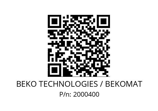   BEKO TECHNOLOGIES / BEKOMAT 2000400