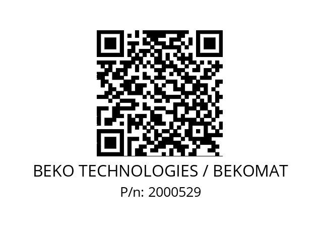   BEKO TECHNOLOGIES / BEKOMAT 2000529