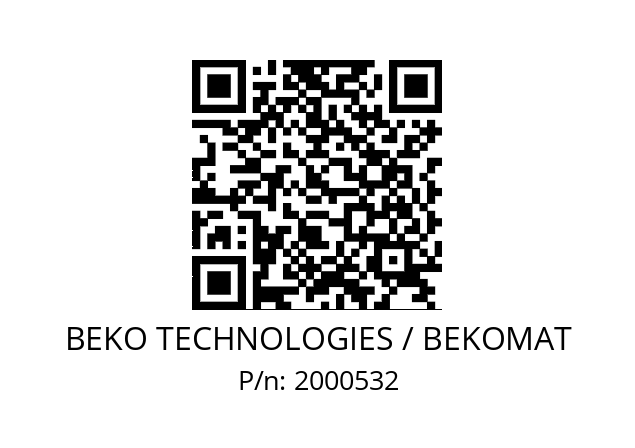   BEKO TECHNOLOGIES / BEKOMAT 2000532