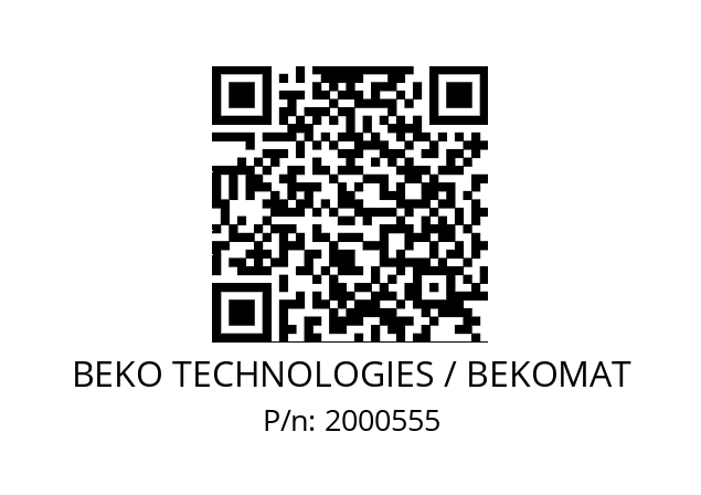   BEKO TECHNOLOGIES / BEKOMAT 2000555