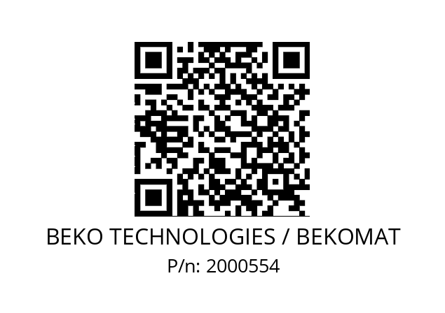   BEKO TECHNOLOGIES / BEKOMAT 2000554