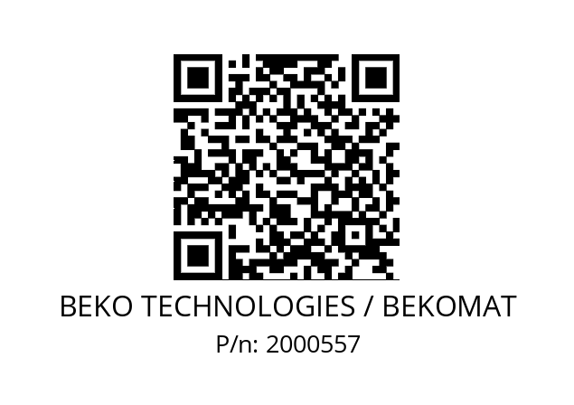   BEKO TECHNOLOGIES / BEKOMAT 2000557