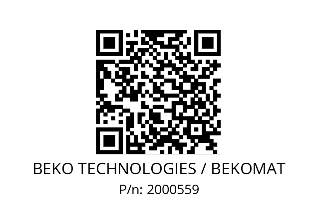   BEKO TECHNOLOGIES / BEKOMAT 2000559